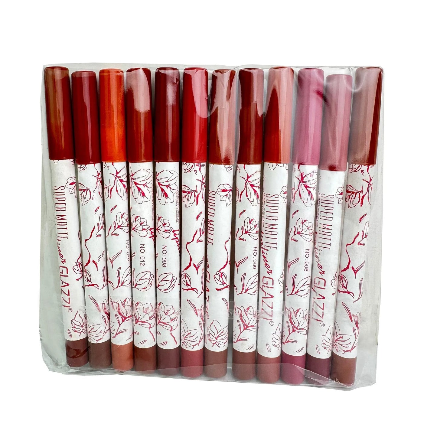 Lip Pencil Set Professional Makeup Full Brown Matte Long Lasting Permanent Lipstick Beauty Woman Makeup Products 2024 New Brand