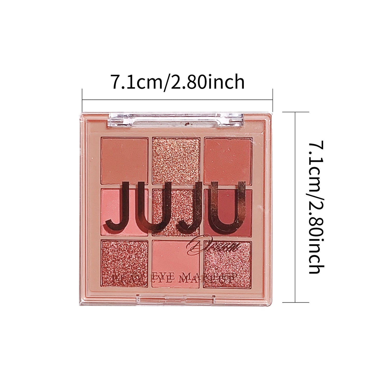 JUJU DREAM Warm Winter Brown Shadow 9 Colors Eyeshadow Matte Pearlescent Brightening Atmosphere Korean Series