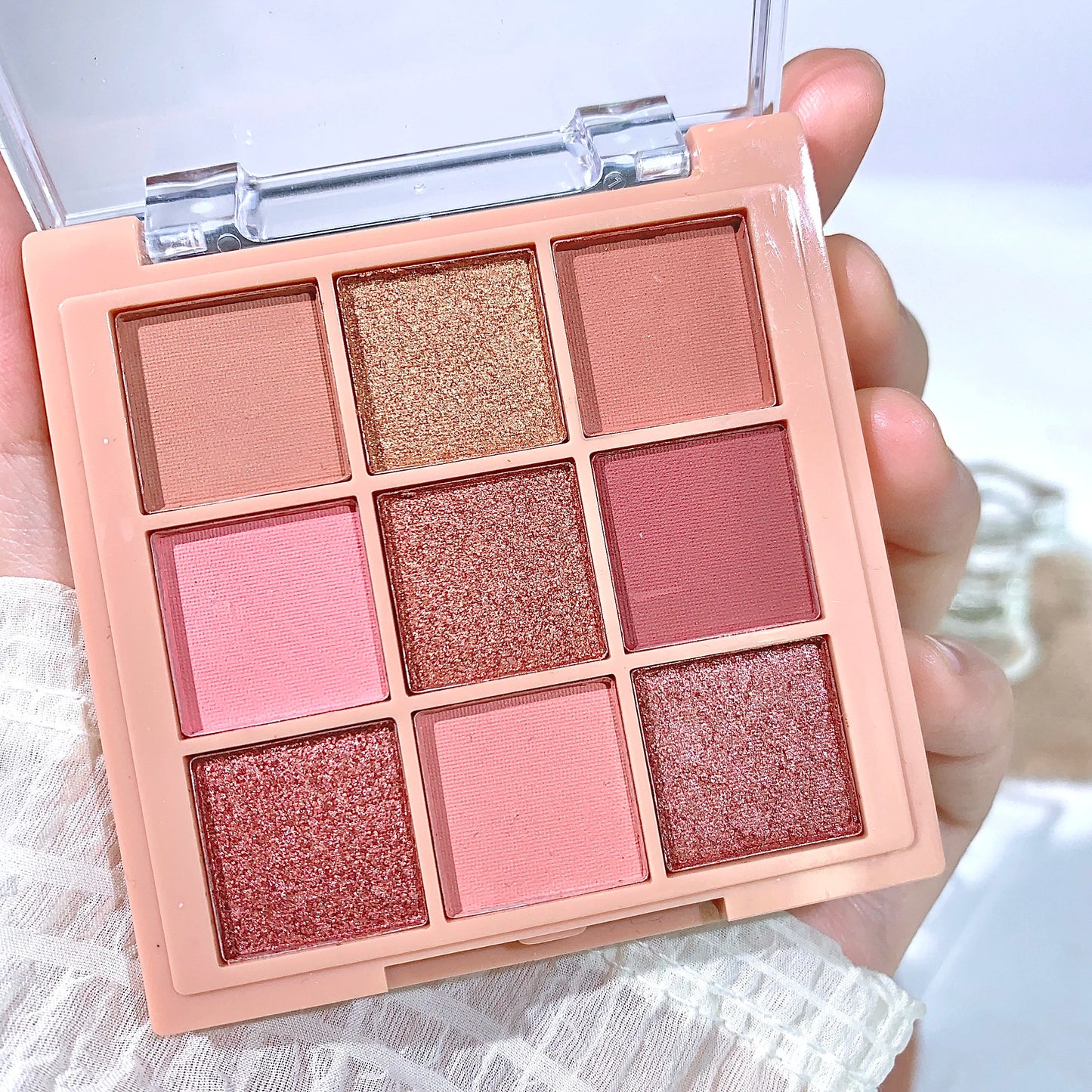 JUJU DREAM Warm Winter Brown Shadow 9 Colors Eyeshadow Matte Pearlescent Brightening Atmosphere Korean Series