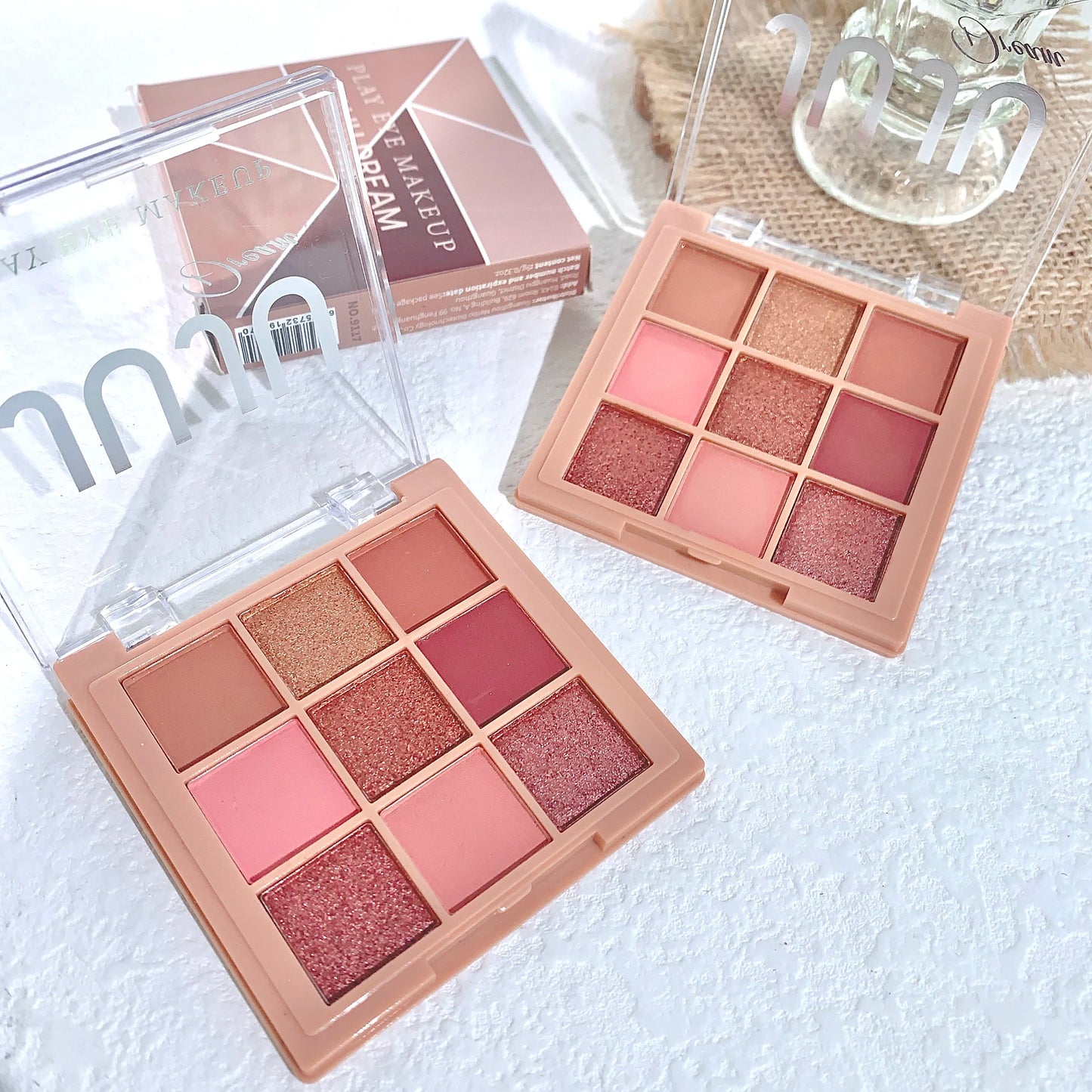 JUJU DREAM Warm Winter Brown Shadow 9 Colors Eyeshadow Matte Pearlescent Brightening Atmosphere Korean Series