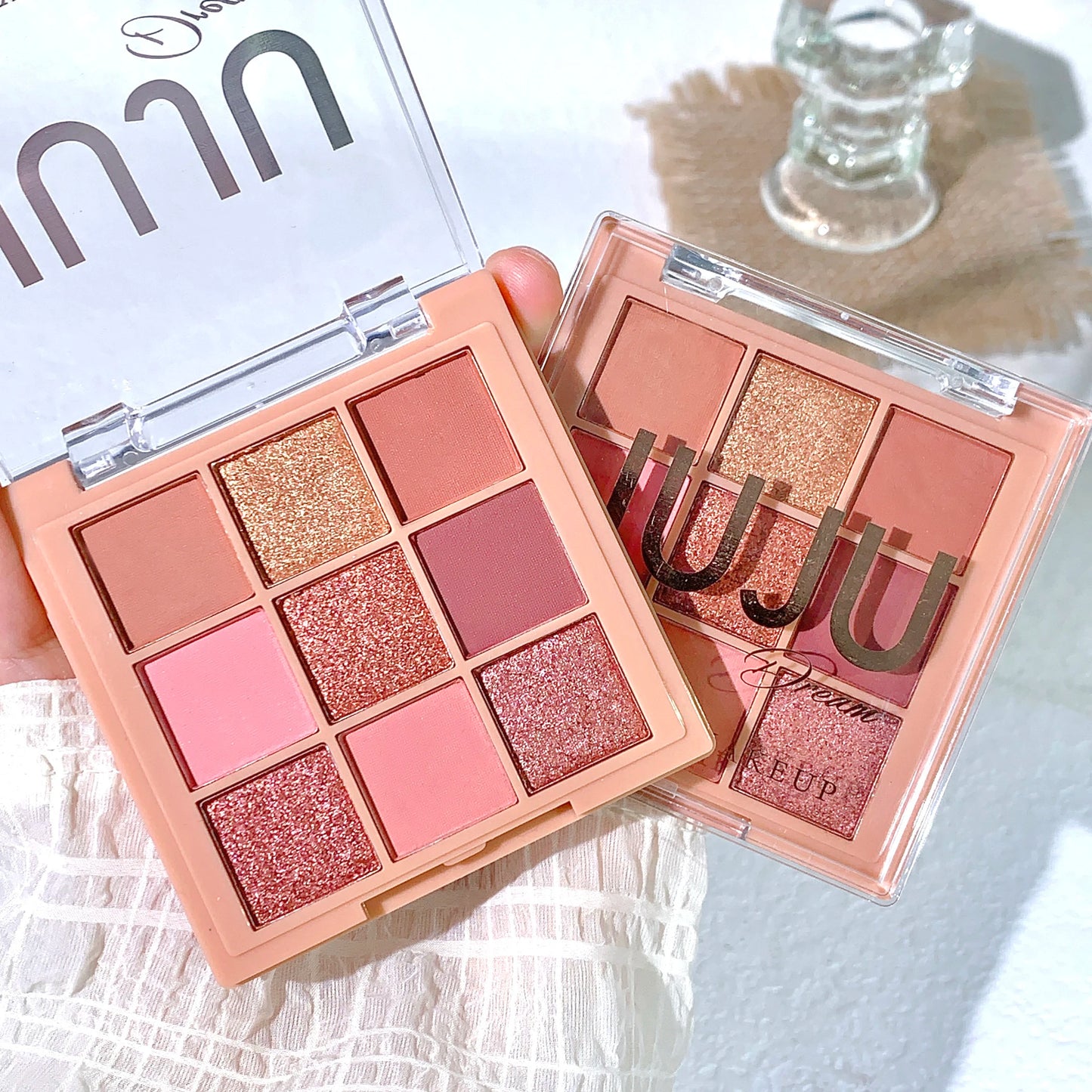 JUJU DREAM Warm Winter Brown Shadow 9 Colors Eyeshadow Matte Pearlescent Brightening Atmosphere Korean Series