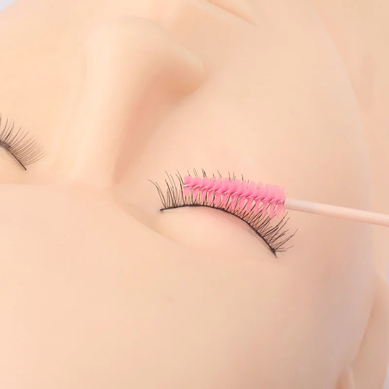50pcs Eyelash Extension Disposable Eyelash Brush Mascara Stick Applicator Propeller Eye Lashes Makeup Brush Set Makeup Tools