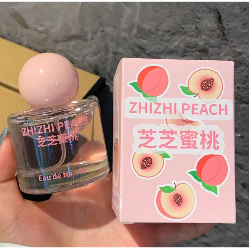 Sweet Fruity Women Perfume Fresh Peach And Citrus Lemon Fragrance Orange Blossom And Lily Charming Lucky Eau De Toilette Spray