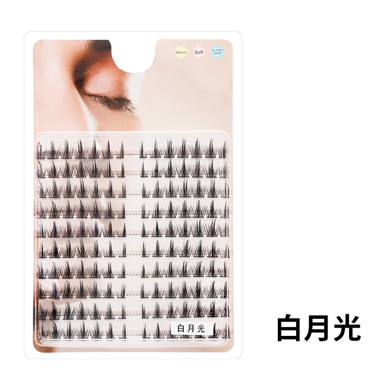 DIY Lashes 10 rows Cluster Eyelashes Fake Eyelashes Manga Eye Cluster Eyelashes at home Long Thick Makeup Wholesale Extension