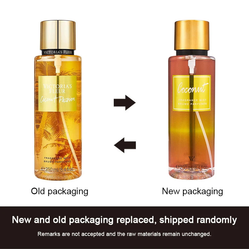Women's Secret Vanilla Perfume 250ml Lasting Fresh Mist Scent Deodorant Spray Natural Air Fruity Floral Crushed Plant Fragrance