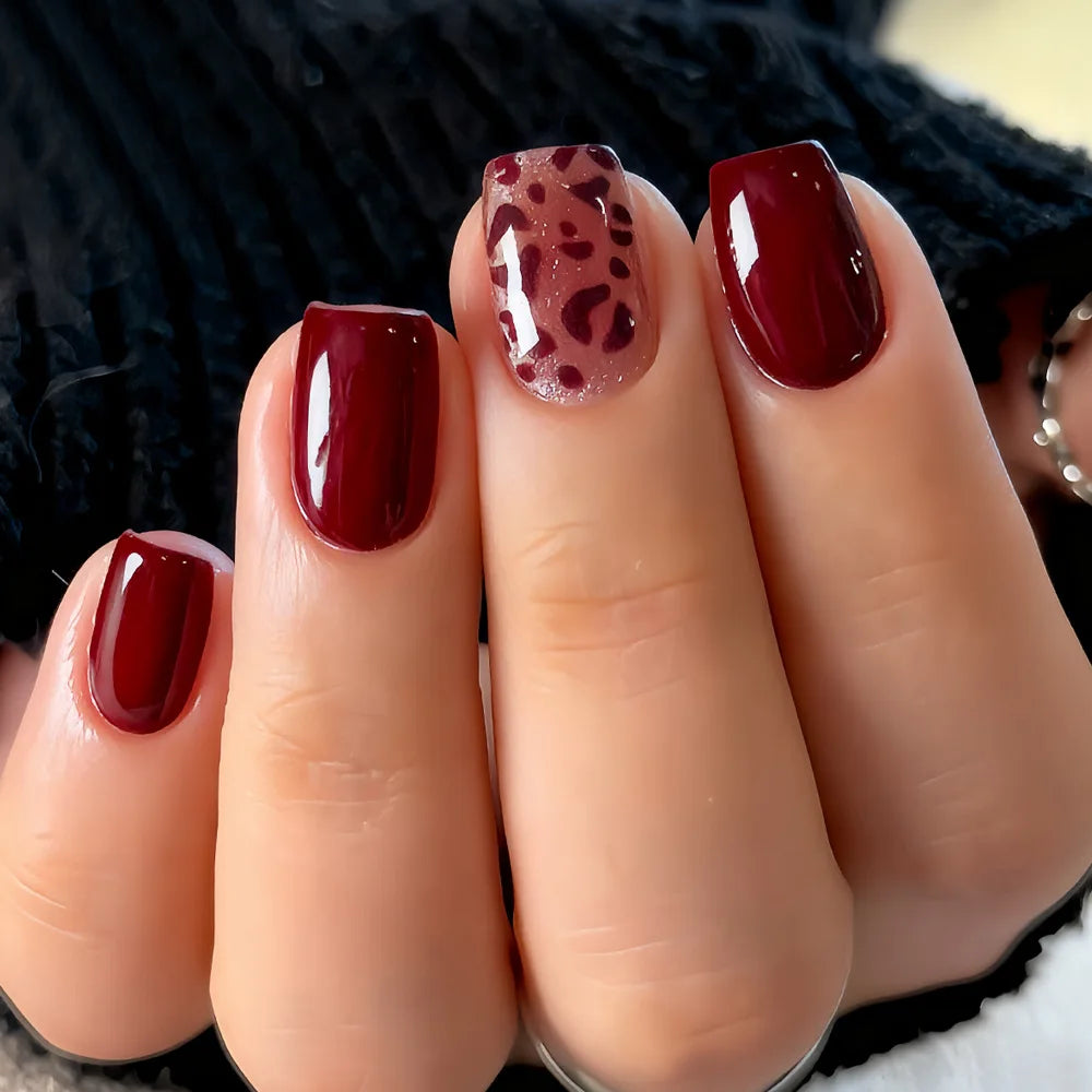 24pcs Press on Nails Short Almond Bowknot Black Press on Nails White Pearl Sweet French Tip Press on Nails Cute Nail Artificial