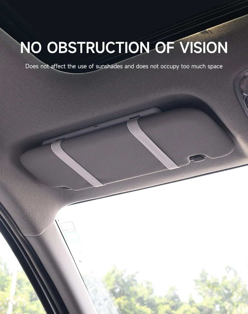 Car Interior Makeup Mirrors Sun Visor Plate LED Mirror for Girls Women Rechargeable Fill Light Universal Vanity Mirror