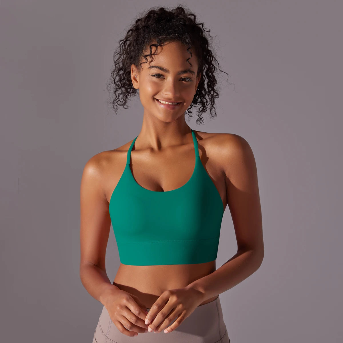 Sport Bra Soft Backless Sexy Women Fitness Bra Tights Yoga Vest High Strength Shockproof Gym Sports Top Push Up With Chest Pad