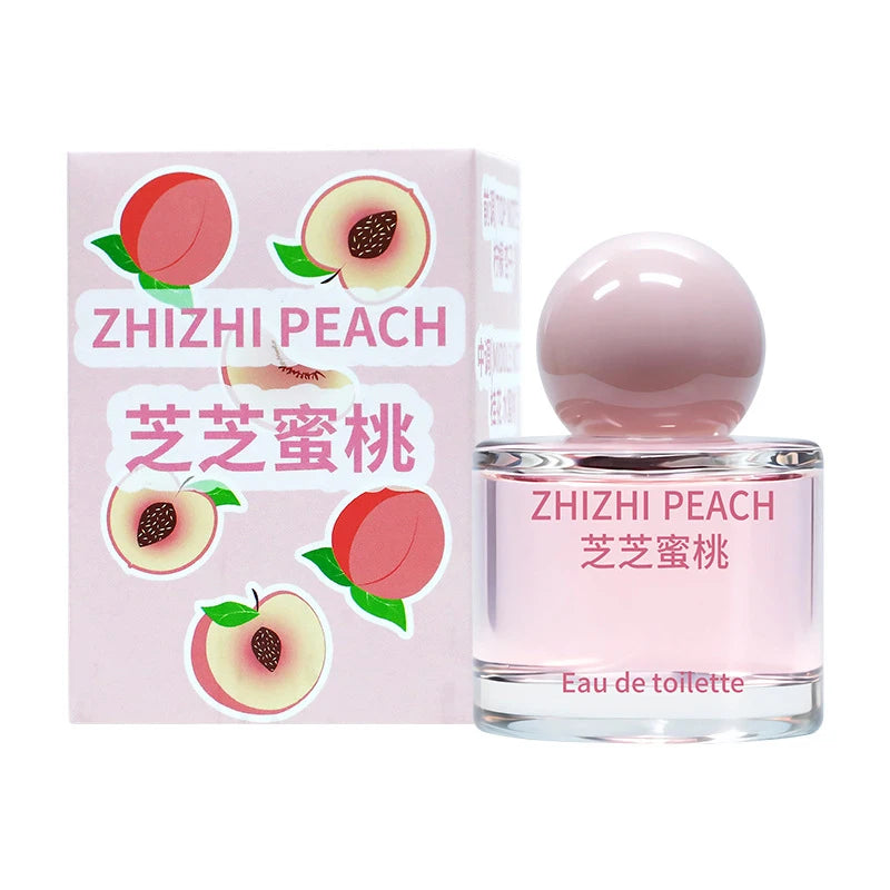 Sweet Fruity Women Perfume Fresh Peach And Citrus Lemon Fragrance Orange Blossom And Lily Charming Lucky Eau De Toilette Spray