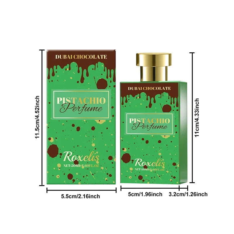 Vanilla Gourmet Perfume Pistachio Cocoa Beans Long-lasting Fragrance Dubai Brand Light Perfume Unisex Fresh Chocolate Fragrance