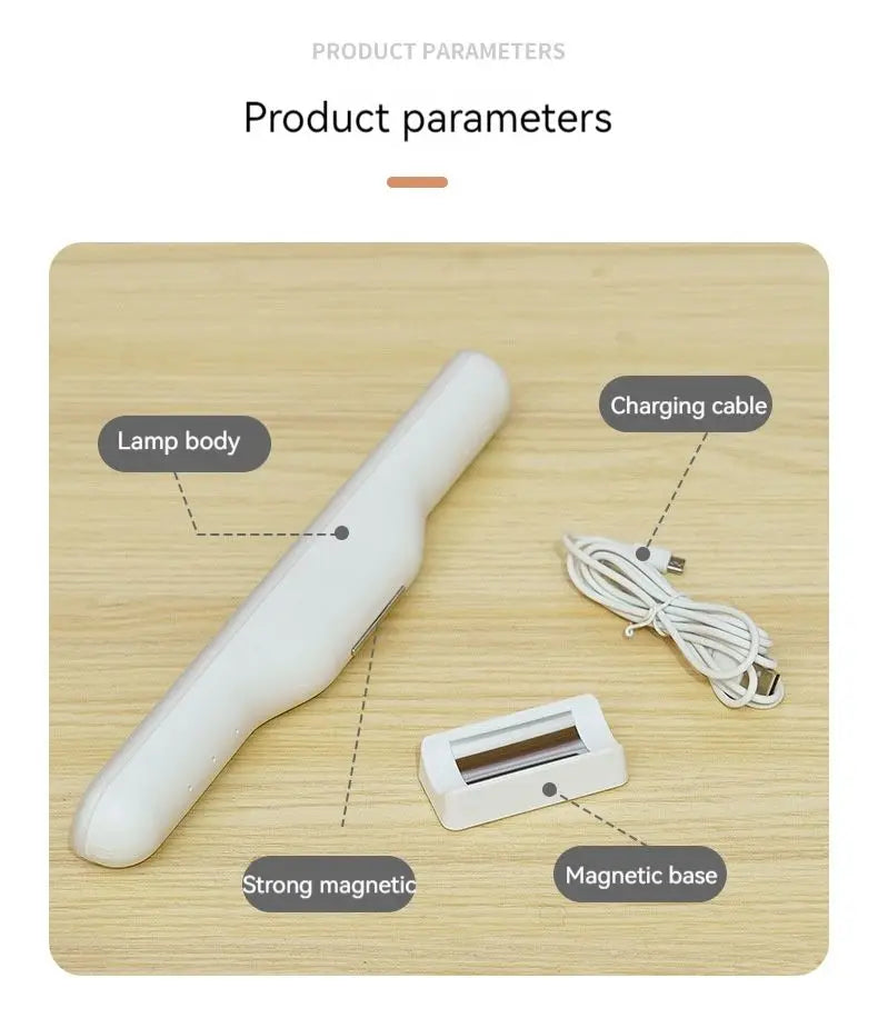 LED Makeup Lamp Light USB Eye Protection Rechargeable Portable Hanging Magnetic Lamp Touch Switch Mirror Light Selfie Light