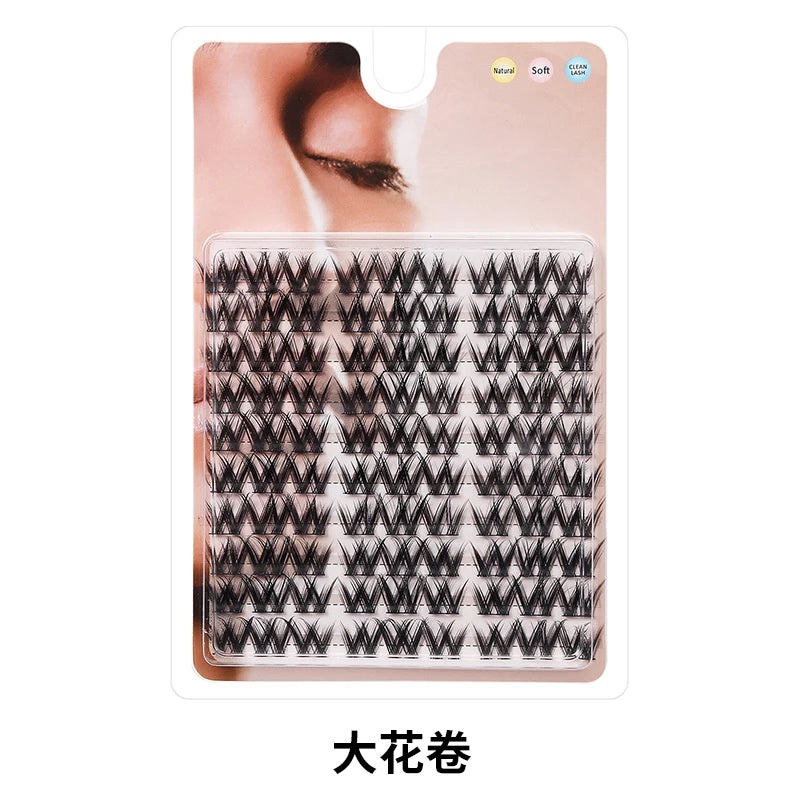 DIY Lashes 10 rows Cluster Eyelashes Fake Eyelashes Manga Eye Cluster Eyelashes at home Long Thick Makeup Wholesale Extension
