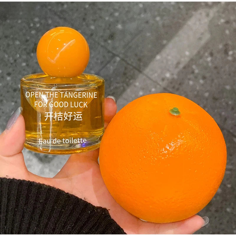 Sweet Fruity Women Perfume Fresh Peach And Citrus Lemon Fragrance Orange Blossom And Lily Charming Lucky Eau De Toilette Spray