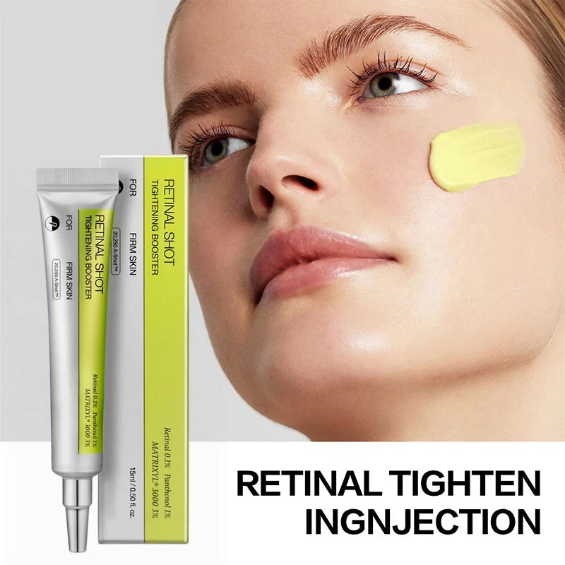 Retinol Panthenol 1% Eye Cream & Essence Set, Vitamin C Moisturizing Firming Eye Care, For Dark Circles Fine Lines Daily Use