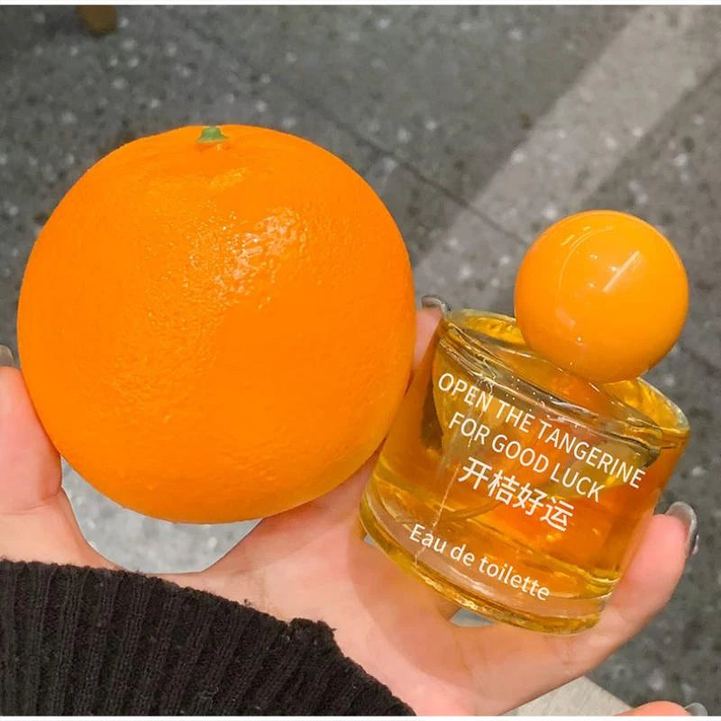 Sweet Fruity Women Perfume Fresh Peach And Citrus Lemon Fragrance Orange Blossom And Lily Charming Lucky Eau De Toilette Spray