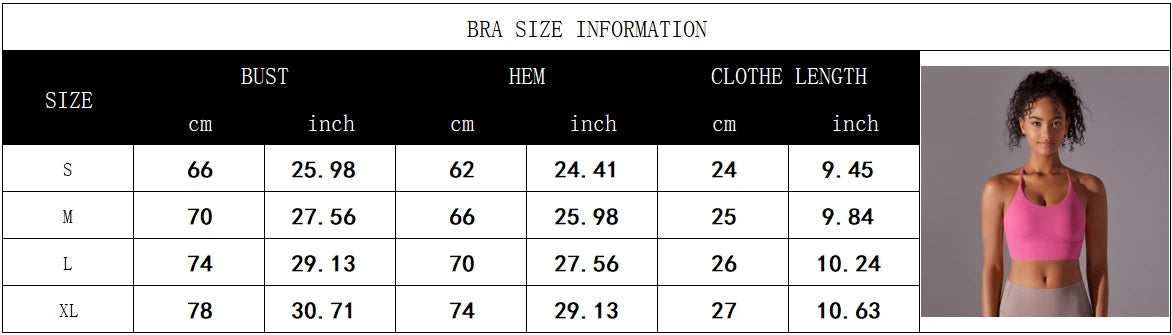 Sport Bra Soft Backless Sexy Women Fitness Bra Tights Yoga Vest High Strength Shockproof Gym Sports Top Push Up With Chest Pad