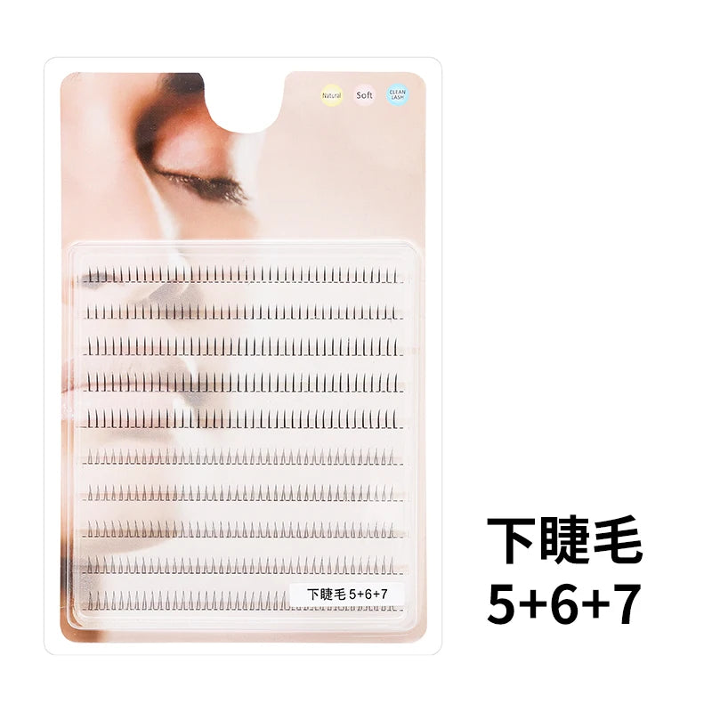 DIY Lashes 10 rows Cluster Eyelashes Fake Eyelashes Manga Eye Cluster Eyelashes at home Long Thick Makeup Wholesale Extension