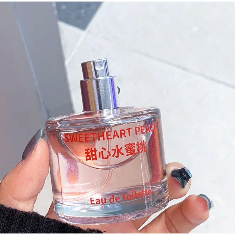 Sweet Fruity Women Perfume Fresh Peach And Citrus Lemon Fragrance Orange Blossom And Lily Charming Lucky Eau De Toilette Spray