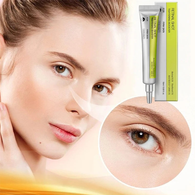 Retinol Panthenol 1% Eye Cream & Essence Set, Vitamin C Moisturizing Firming Eye Care, For Dark Circles Fine Lines Daily Use