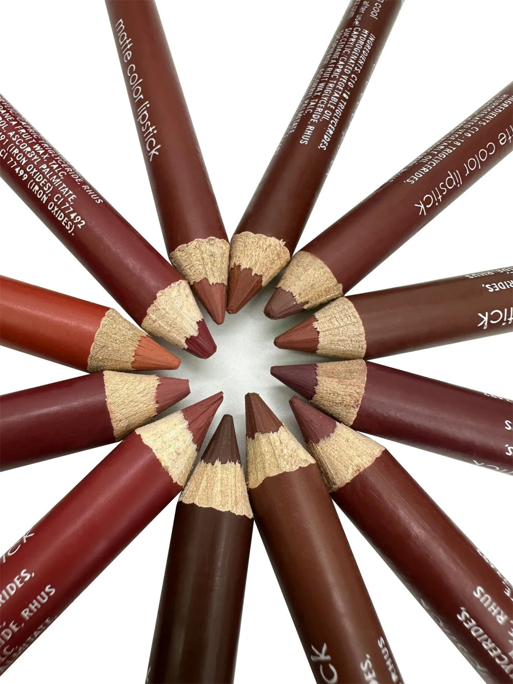 Lip Pencil Set Professional Makeup Full Brown Matte Long Lasting Permanent Lipstick Beauty Woman Makeup Products 2024 New Brand