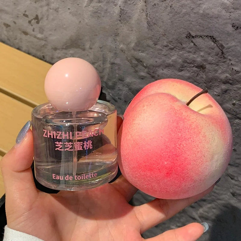 Sweet Fruity Women Perfume Fresh Peach And Citrus Lemon Fragrance Orange Blossom And Lily Charming Lucky Eau De Toilette Spray