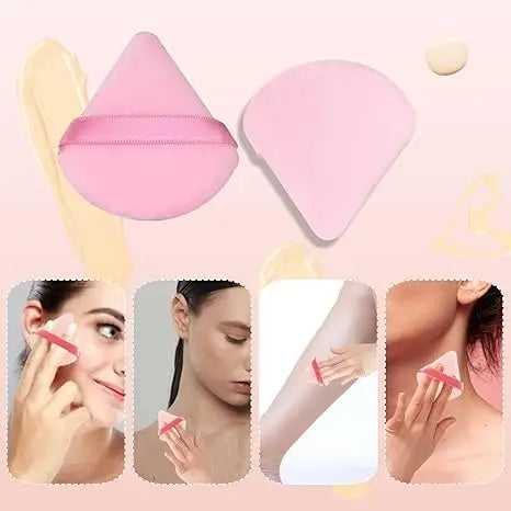 15pcs Makeup Sponge Set With Storage Jar,Powder Puff  Mini Powder Puff Mini Finger Air Cushion Triangle puff