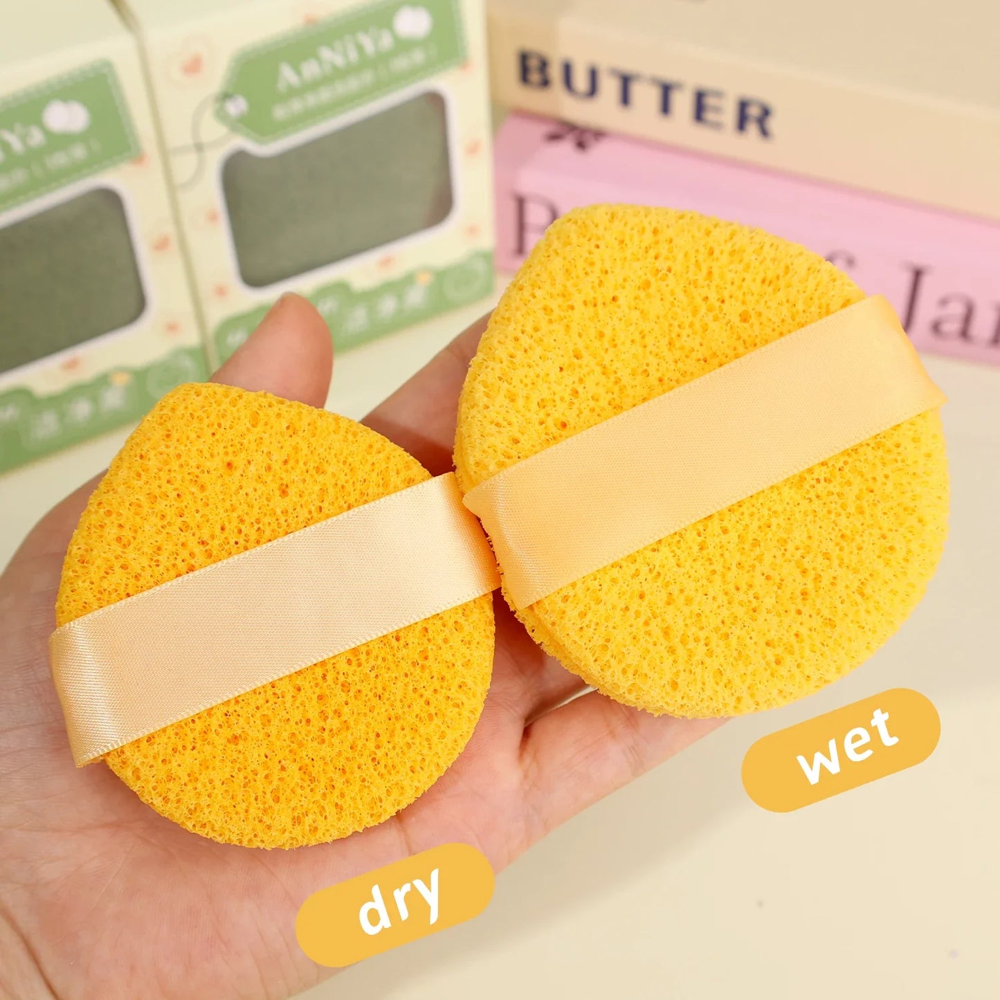 1-3pcs Exfoliating Face Wash Cleansing Sponge Blackhead Removal Makeup Remover Foam Puff Tool Deep Clean Pore Cleaner Skincare
