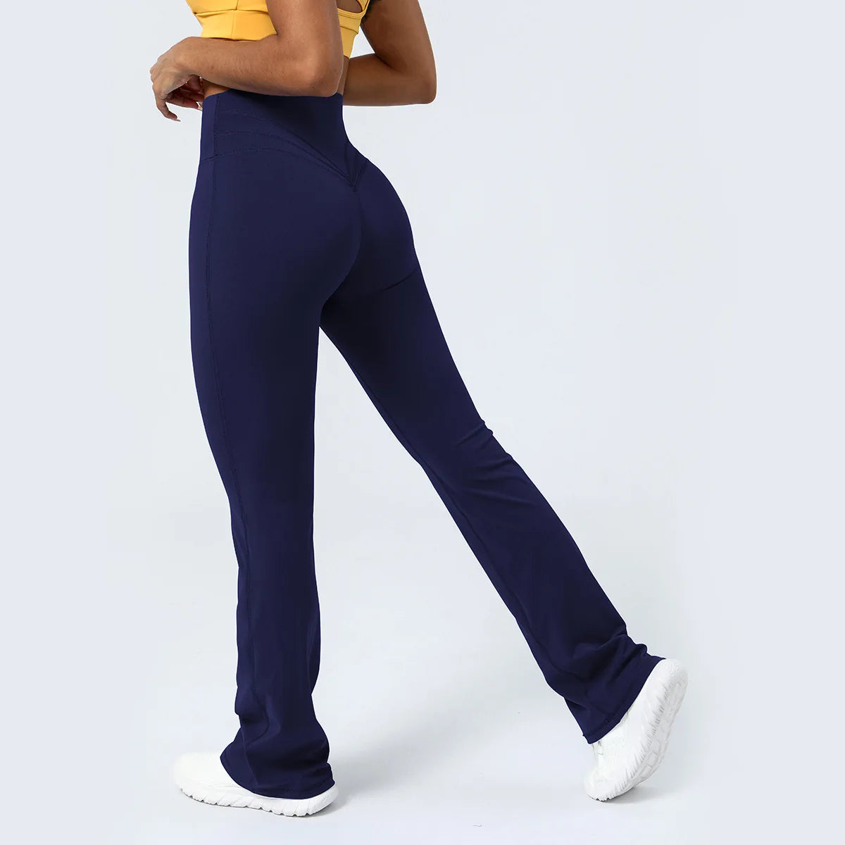 Flared Pant Yoga Pants Naked High Waisted Cinching Hip Lifting Sports Leggings Running Fitness Elastic Bell Bottom Pants Women