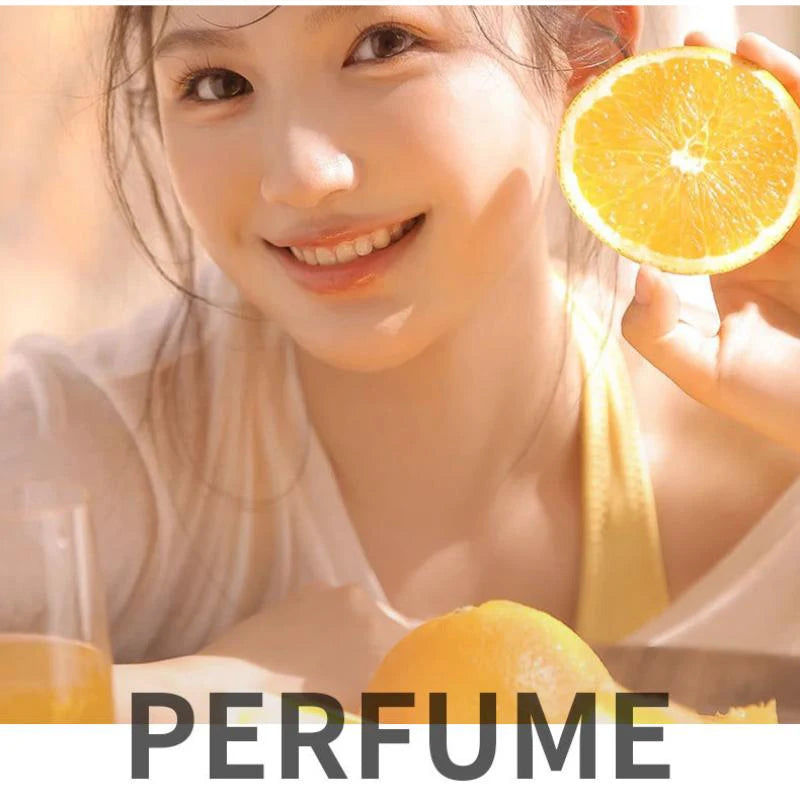 Sweet Fruity Women Perfume Fresh Peach And Citrus Lemon Fragrance Orange Blossom And Lily Charming Lucky Eau De Toilette Spray