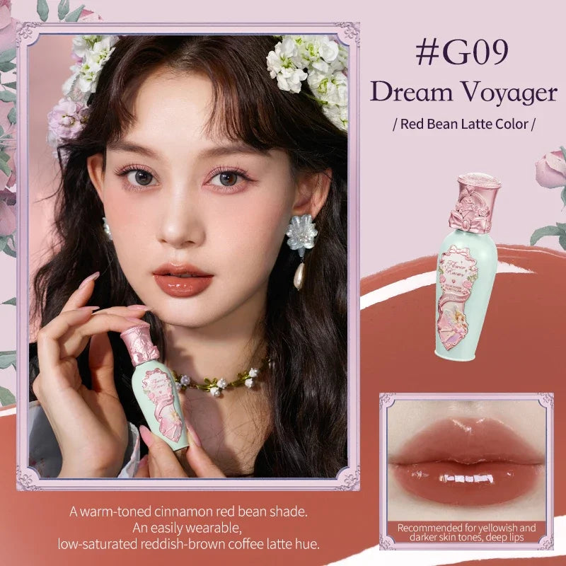 Flower Knows Makeup Set Eye Shadow Lipstick Swan Liquid Eyeshadow Hand Mirrors Hairpin Brush Gift Box For Girlfriend