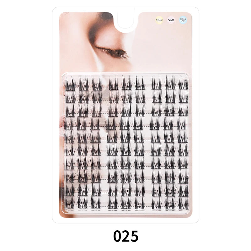DIY Lashes 10 rows Cluster Eyelashes Fake Eyelashes Manga Eye Cluster Eyelashes at home Long Thick Makeup Wholesale Extension