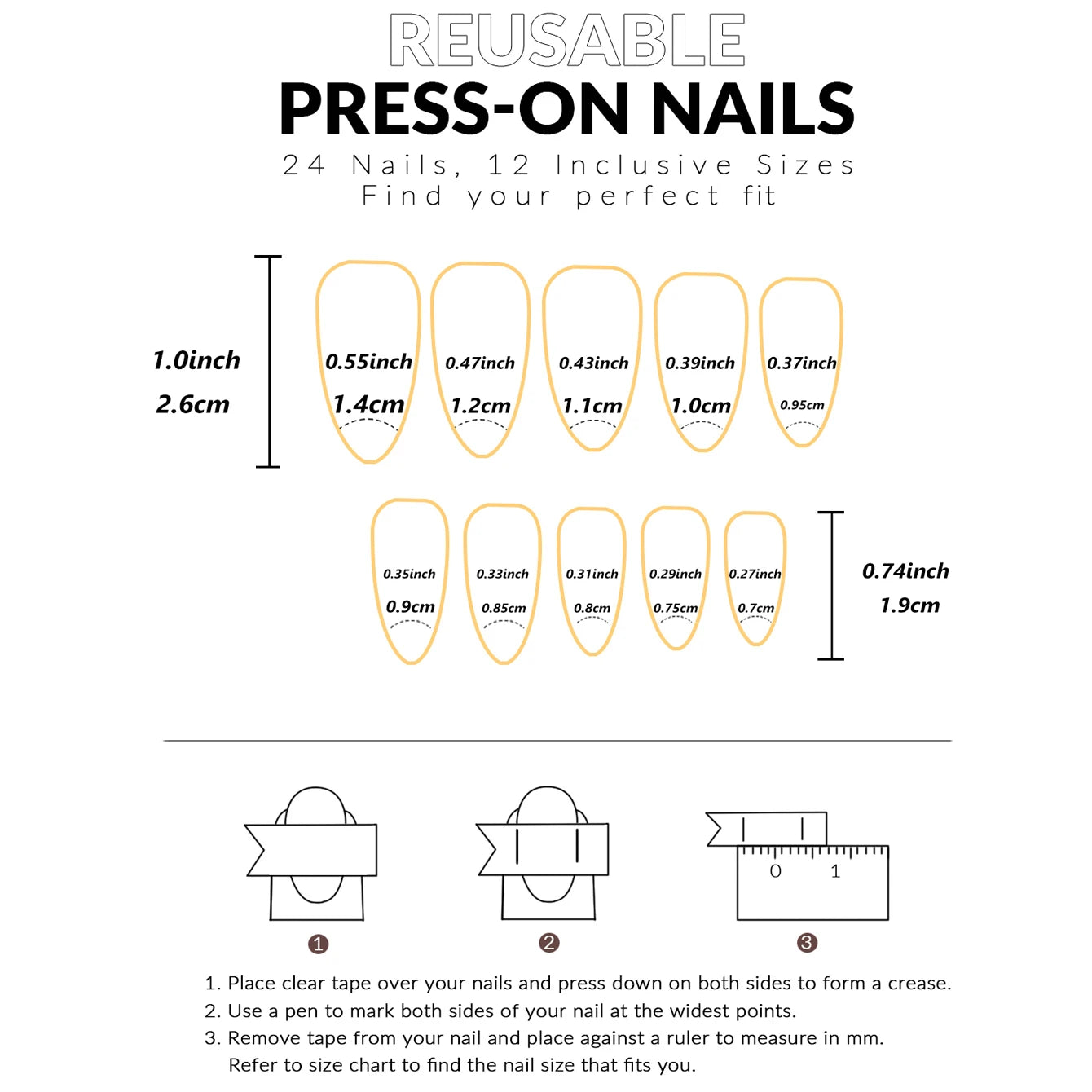 Short Press on Nails, BettyCora Square 24 Pcs Spring Summer Gel Press-On Acrylic Fake False Gel Nails Manicure Set for