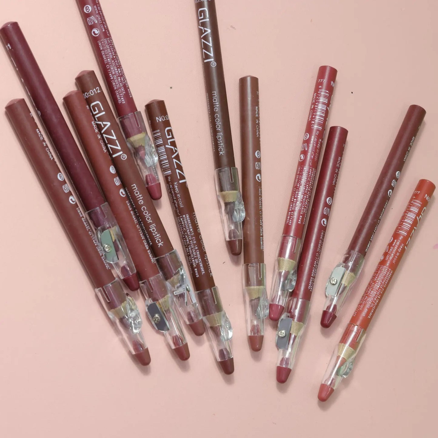 Lip Pencil Set Professional Makeup Full Brown Matte Long Lasting Permanent Lipstick Beauty Woman Makeup Products 2024 New Brand