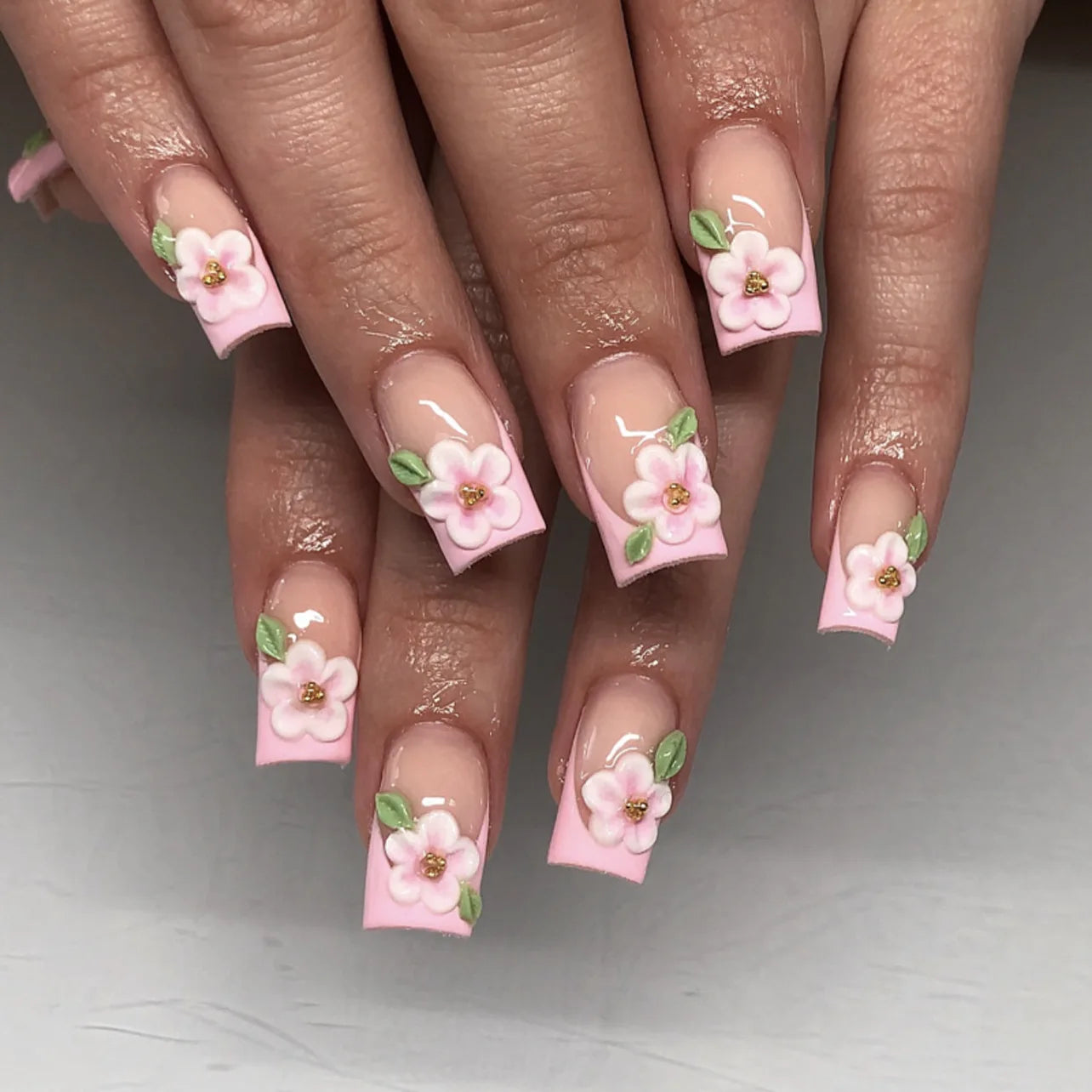 24pcs Press on Nails Short Almond Bowknot Black Press on Nails White Pearl Sweet French Tip Press on Nails Cute Nail Artificial