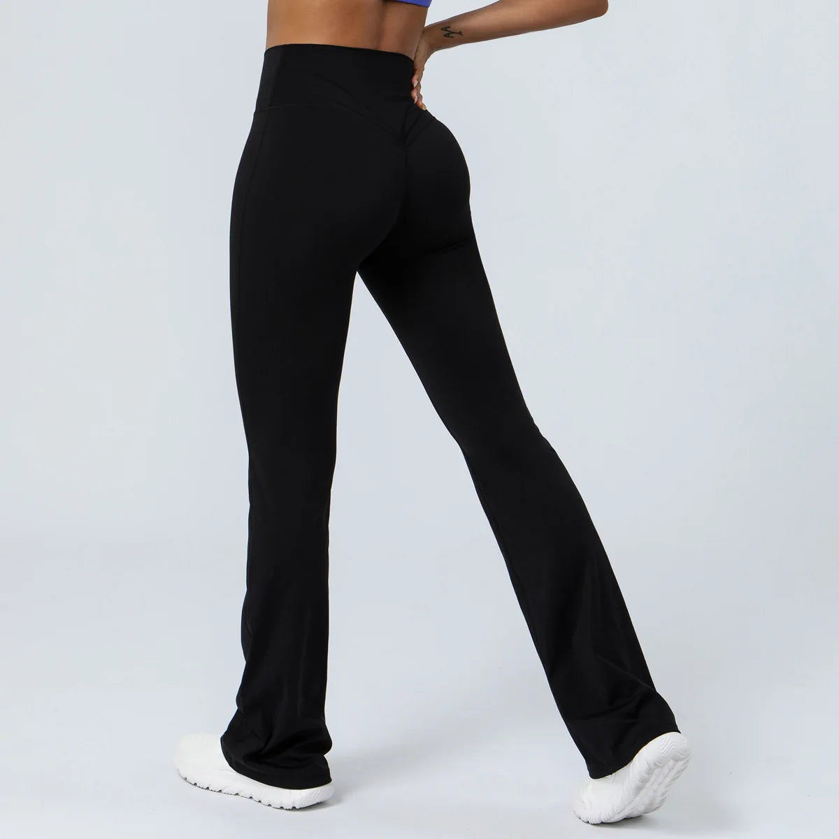 Flared Pant Yoga Pants Naked High Waisted Cinching Hip Lifting Sports Leggings Running Fitness Elastic Bell Bottom Pants Women