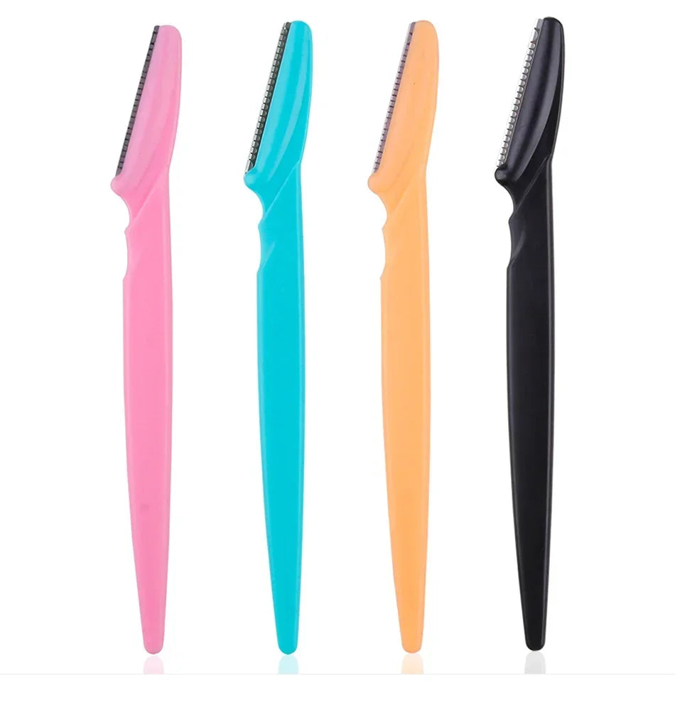 3/10Pcs  Eye Brow Epilation Hair Removal Cutters Safety Knife Makeup Scraper Eyebrow Trimmer Blade Women Face Shaver Portable