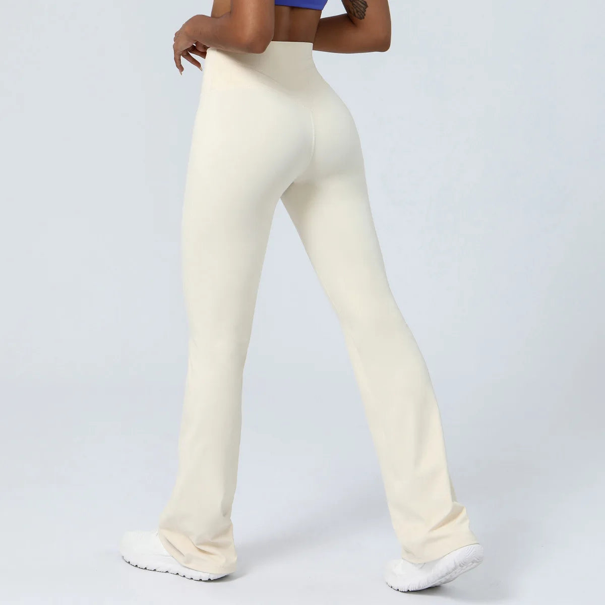 Flared Pant Yoga Pants Naked High Waisted Cinching Hip Lifting Sports Leggings Running Fitness Elastic Bell Bottom Pants Women