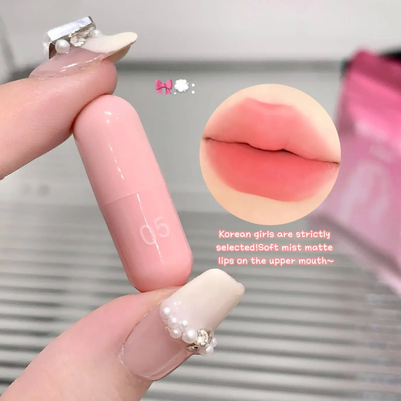 12-Color Pink Lip and Cheek Dual-Use Capsule Lipstick Set Long-Lasting, Color-Retaining, Waterproof  makeup