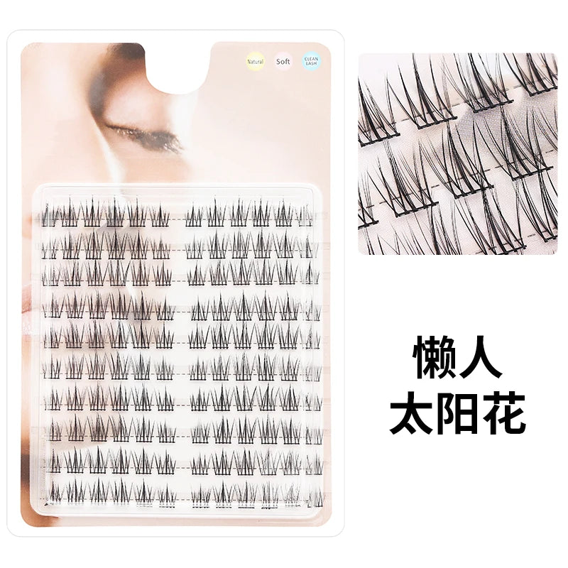 DIY Lashes 10 rows Cluster Eyelashes Fake Eyelashes Manga Eye Cluster Eyelashes at home Long Thick Makeup Wholesale Extension
