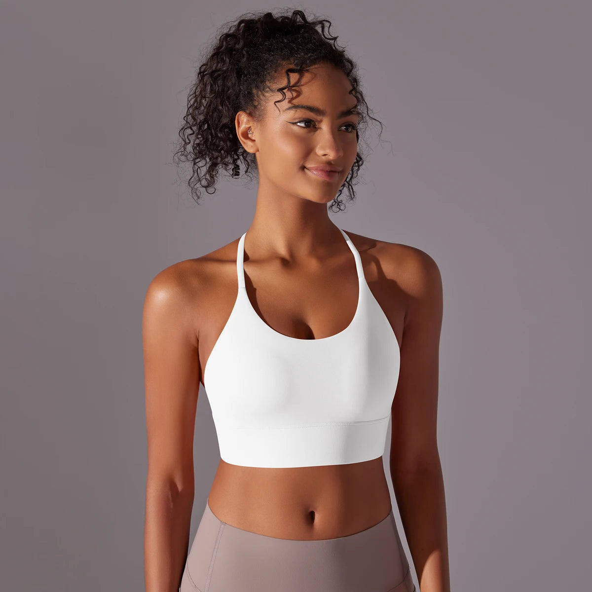 Sport Bra Soft Backless Sexy Women Fitness Bra Tights Yoga Vest High Strength Shockproof Gym Sports Top Push Up With Chest Pad