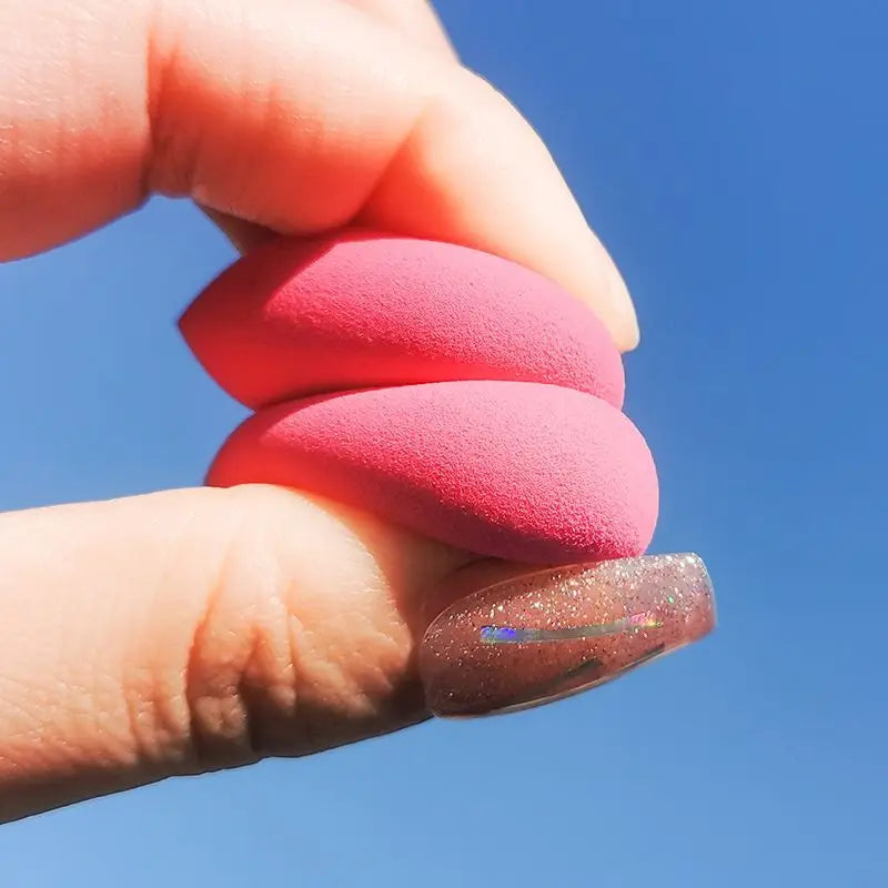 100pcs Cosmetic Puff for Blending Foundation Powder Mini Makeup Sponge Dry Wet Use Face Puffs Powder Eggs Gourd Water Drop Tool