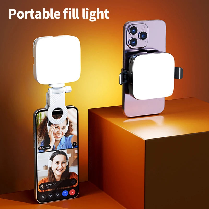 Selfie Light LED Video Camera Light Portable Clip on Light Panel for Camera Phone 3000-9900k For Makeup Video Fill Lights