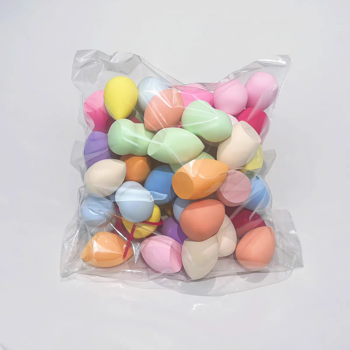 100pcs Cosmetic Puff for Blending Foundation Powder Mini Makeup Sponge Dry Wet Use Face Puffs Powder Eggs Gourd Water Drop Tool