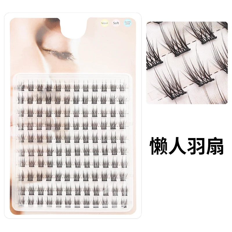 DIY Lashes 10 rows Cluster Eyelashes Fake Eyelashes Manga Eye Cluster Eyelashes at home Long Thick Makeup Wholesale Extension