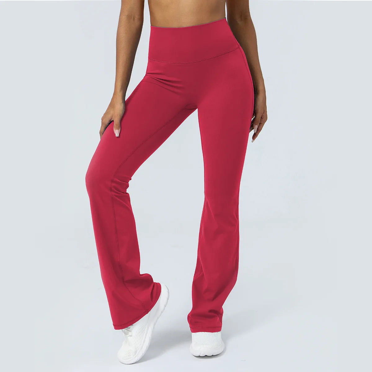 Flared Pant Yoga Pants Naked High Waisted Cinching Hip Lifting Sports Leggings Running Fitness Elastic Bell Bottom Pants Women