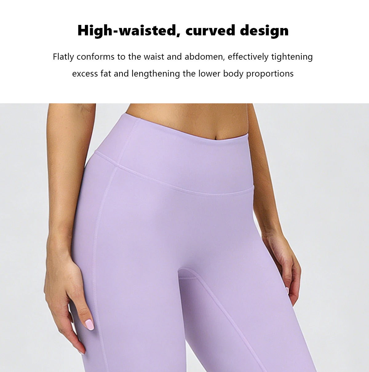 Women's Slightly Flared Yoga Pants GYM Hip-lifting Leggings High-waisted Fitness Breathable Antibacterial Sports Workout Pants