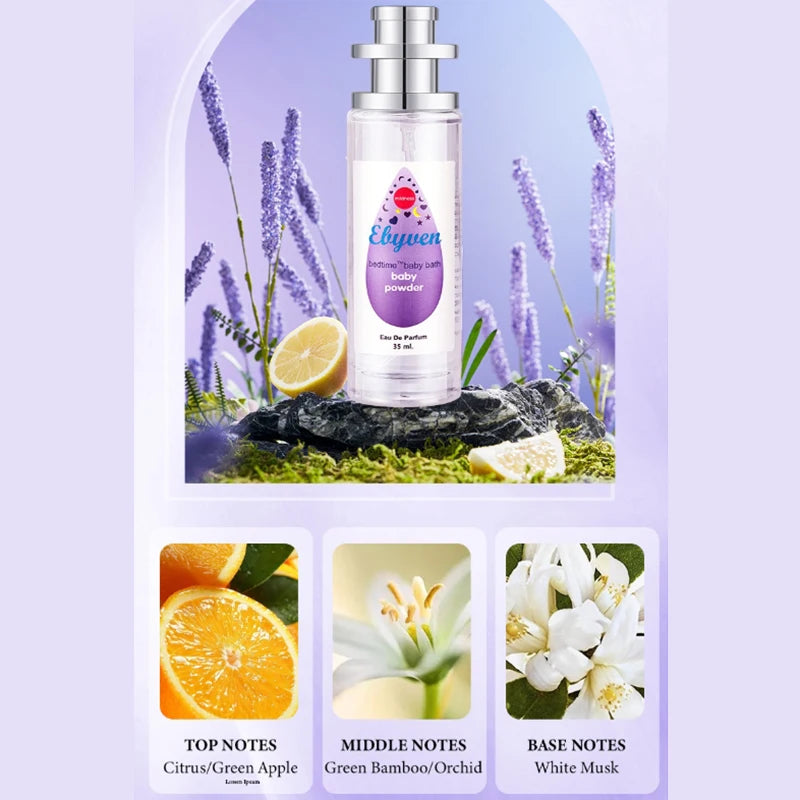 Baby Powder Milky Scent Perfume Spray,Mild Dairy Aroma Women Eau De Toilette,Clean Fresh Secret Light Floral Fragrance Deodorant