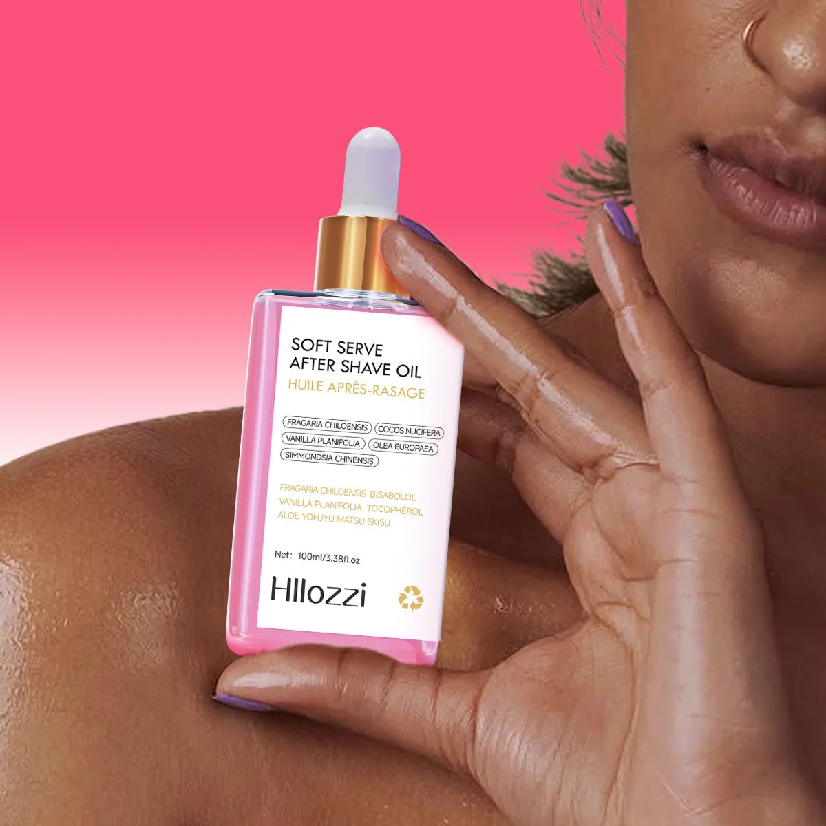100ml/3.38f.oz Strawberry soft serve after shave oil Deeply hydrating and nourishing the skin Men & Women Hydrating Serum