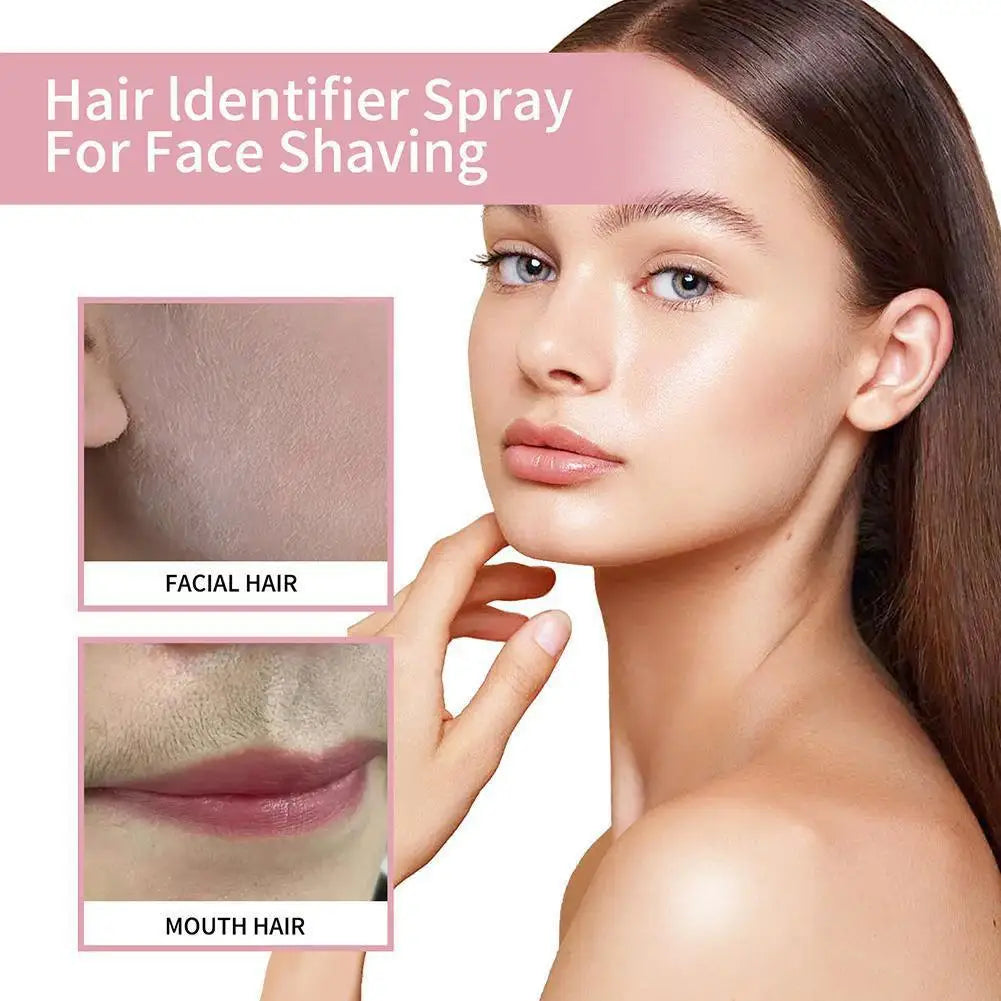 Hair Identifier Spray For Face Shaving,Skin Body Dermaplaning Spray With Razors,Moisturizing And Skin Care Set Hair Removal Kit