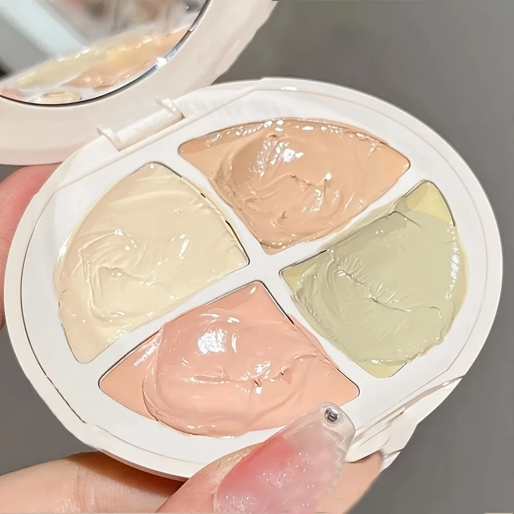 Four-Color Concealer Cream Moisturizing Concealer for Dark Circles,Brightening,Multi-Color Contouring,Foundation Cream